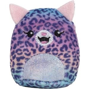 Squishville Brilliant Besties - Kat Purple Rainbow Cheetah  - New 2" Plush